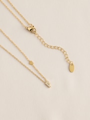 Gold Tone Stainless Steel Waterproof Initial Necklace - Image 22 of 22