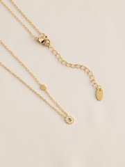 Gold Tone Stainless Steel Waterproof Initial Necklace - Image 8 of 22