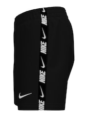 Nike Black Breaker Logo Tape 4" Volley Shorts - Image 2 of 3