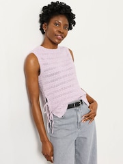 FatFace Willa Purple Knitted Tank - Image 1 of 6