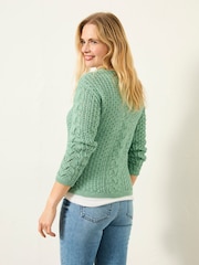 FatFace Cameron Green Knitted Textured Jumper - Image 2 of 5