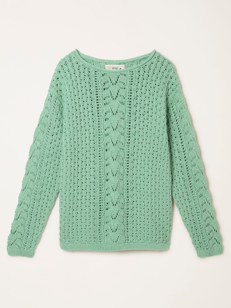 FatFace Cameron Green Knitted Textured Jumper - Image 5 of 5 FatFace Cameron Green Knitted Textured Jumper - Image 5 of 5