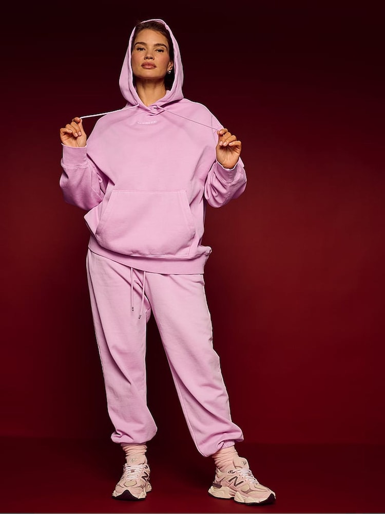 Victoria's Secret Washed Bikini Purple Fleece Hoodie - Image 3 of 3