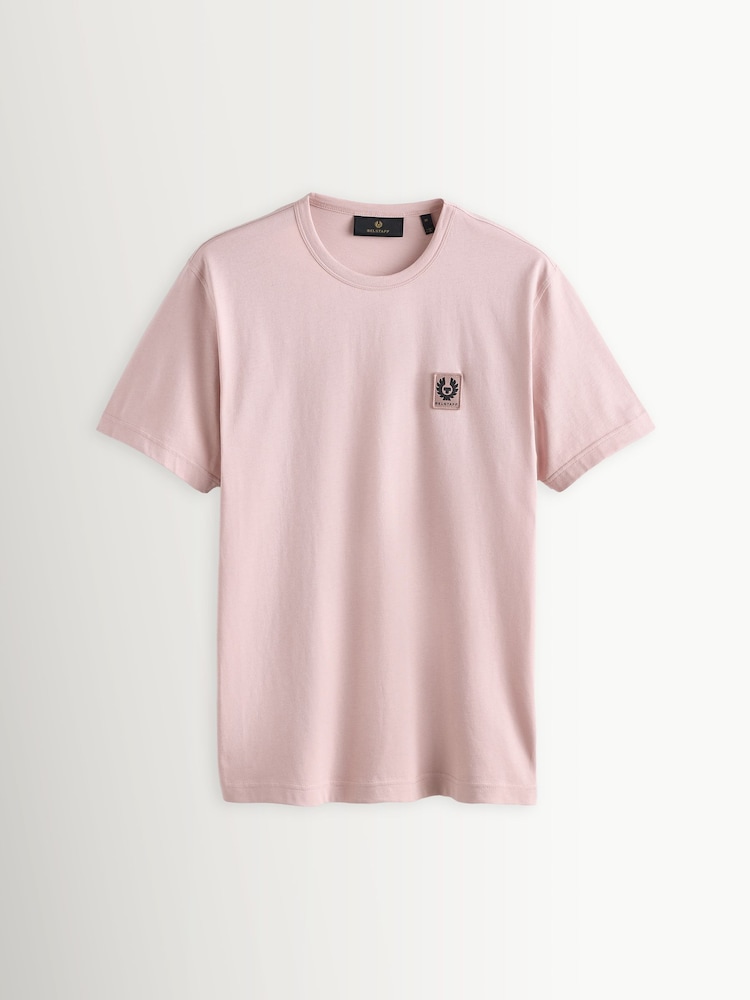 Belstaff Dusk Pink Logo T-Shirt - Image 1 of 1