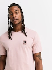 Belstaff Dusk Pink Logo T-Shirt - Image 5 of 6