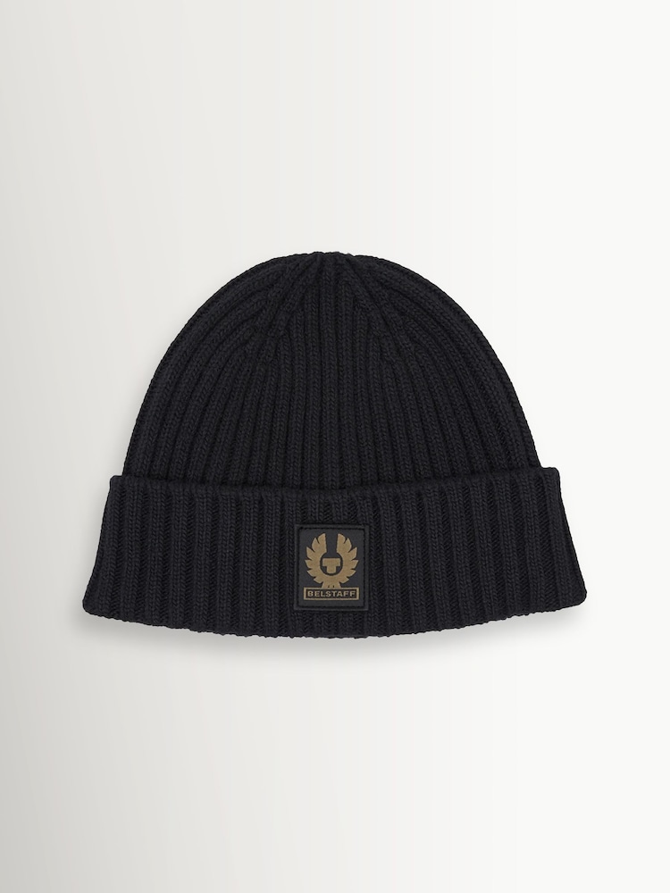 Belstaff Black Logo Beanie Hat - Image 1 of 1