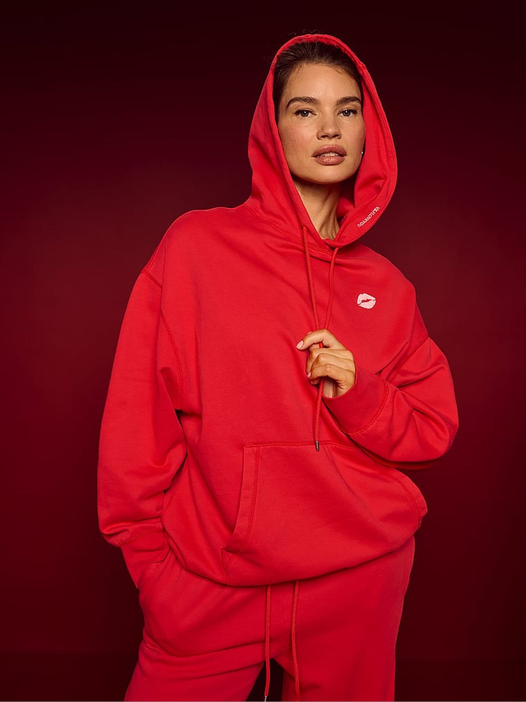 Buy Victoria's Secret Washed Lipstick Red Fashion Show Fleece