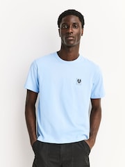 Belstaff Sky Blue Logo T-Shirt - Image 1 of 8