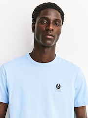 Belstaff Sky Blue Logo T-Shirt - Image 7 of 8