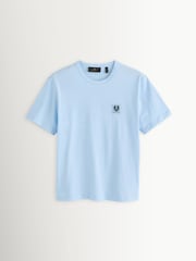 Belstaff Sky Blue Logo T-Shirt - Image 8 of 8