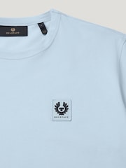 Belstaff Sky Blue Logo T-Shirt - Image 9 of 10