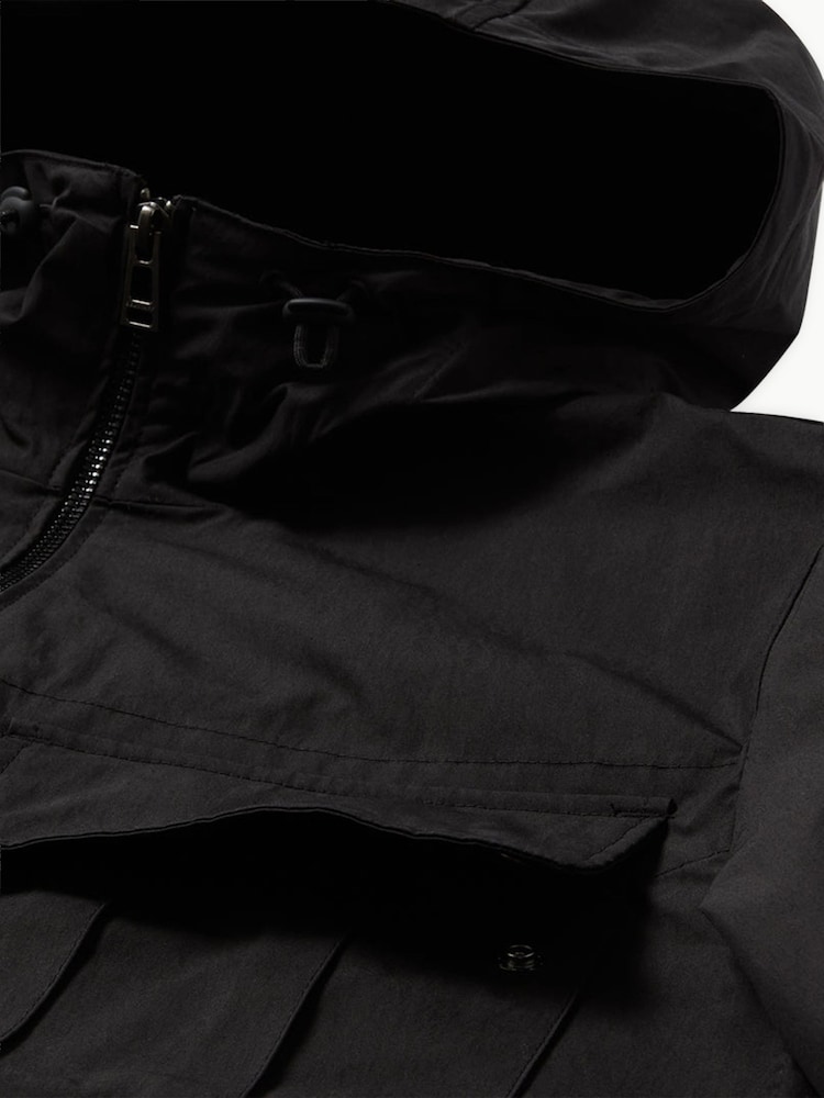 Belstaff Black Container Hooded Overshirt - Image 2 of 3