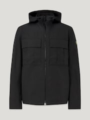 Belstaff Black Container Hooded Overshirt - Image 7 of 9
