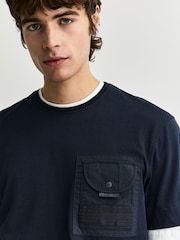 Parajumpers Blue Malham T-Shirt - Image 5 of 7