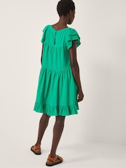 Monsoon Green Mini Maryam Frill Swing Dress - Image 2 of 4
