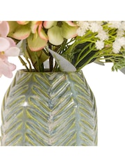 Gallery Home Multi Artificial Mixed Hydrangea Arrangement In Textured Vase - Image 3 of 3