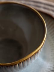 Gallery Home Set of 4 Stone Blair Ridged Bowls - Image 3 of 6