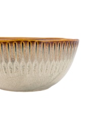 Gallery Home Set of 4 Stone Blair Ridged Bowls - Image 5 of 6