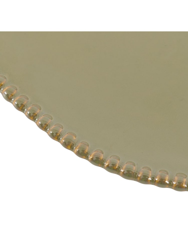 Gallery Home Set of 4 Olive Blair Beaded Side Plates - Image 3 of 3