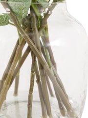 Gallery Home Green Natural Rose/Eucalyptus Arrangement In Glass Vase - Image 2 of 4