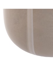Gallery Home Taupe Glass Striped Vase 20cm - Image 2 of 4