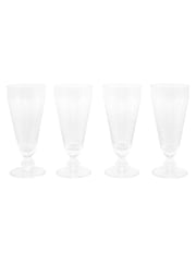 Gallery Home Set of 4 Clear Swirl Flute Glasses - Image 1 of 4