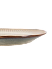 Gallery Home Set of 4 Stone Rita Ridged Dinner Plates - Image 5 of 6