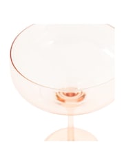 Gallery Home Amber Set of 4 Amber Coupe Glasses - Image 4 of 7