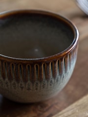 Gallery Home Stone Rita Ridged Mugs Set of 4 - Image 3 of 9