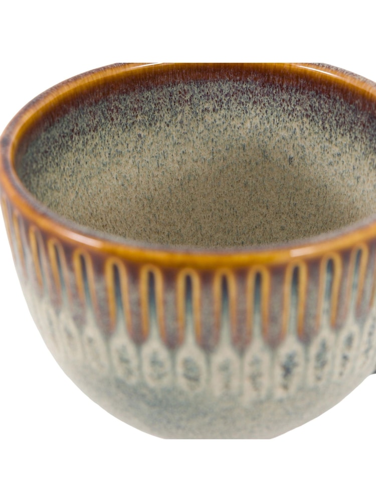 Gallery Home Stone Rita Ridged Mugs Set of 4 - Image 9 of 9