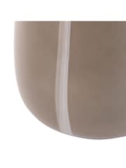 Gallery Home Taupe Glass Striped Vase 22cm - Image 2 of 4