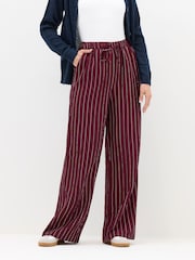Long Tall Sally Red Wide Fit Wide Leg Trousers - Image 2 of 5