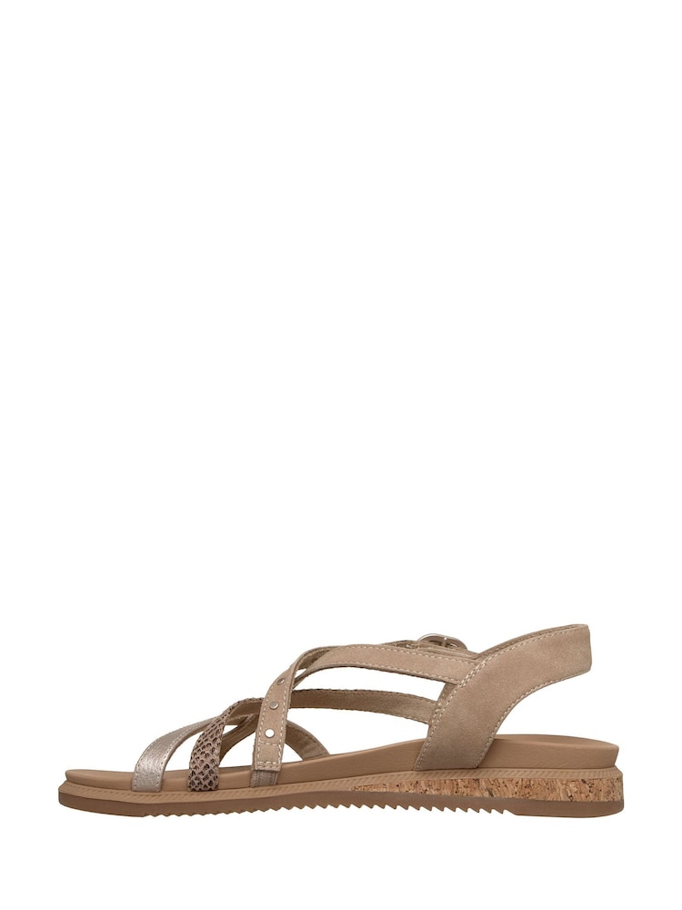 Skechers Natural Desert Kiss Low Sandals - Image 2 of 5 Skechers Natural Desert Kiss Low Sandals - Image 2 of 5