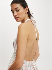 Cotton On Orange Haven Tie Side Halter Top - Image 3 of 4