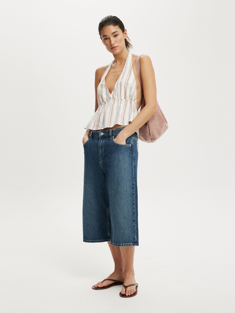 Cotton On Orange Haven Tie Side Halter Top - Image 4 of 4