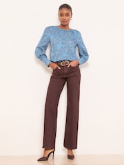 Azul - Lipsy Burnout Blouse - Imagen 3 de 4