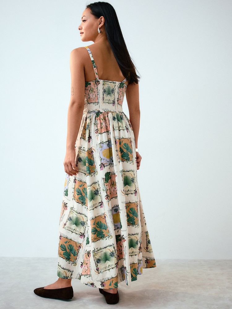 floral print ruched dress Carolina Herrera Floral-print Ruched Jersey Midi Dress - Women Dresses