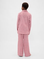 Gap Red Gingham Matching Family Christmas Pyjamas - Image 3 of 6