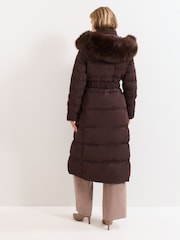 Phase Eight Brown Dixie Long Coat - Image 3 of 7