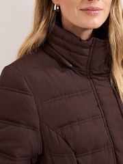 Phase Eight Brown Dixie Long Coat - Image 6 of 7