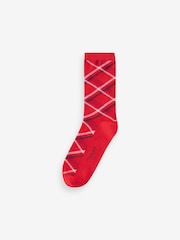 GANT Red Check and Heart Socks 2 Pack - Image 2 of 4