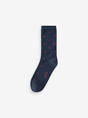 GANT Red Check and Heart Socks 2 Pack - Image 3 of 4