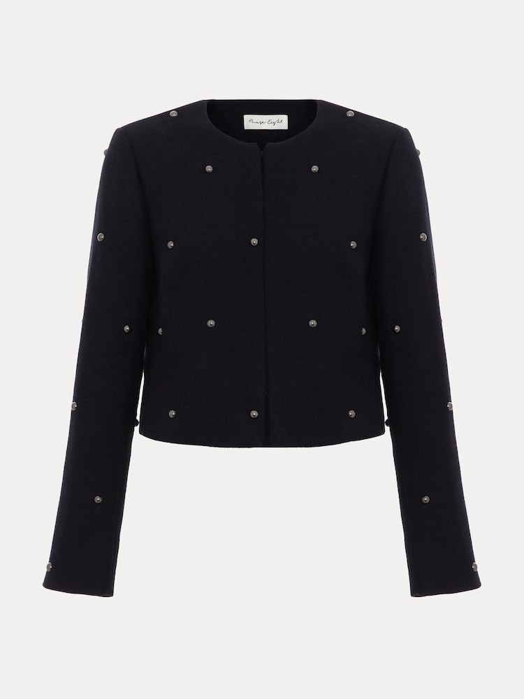 Phase Eight Black Rue Cropped Jacket - Image 7 of 7
