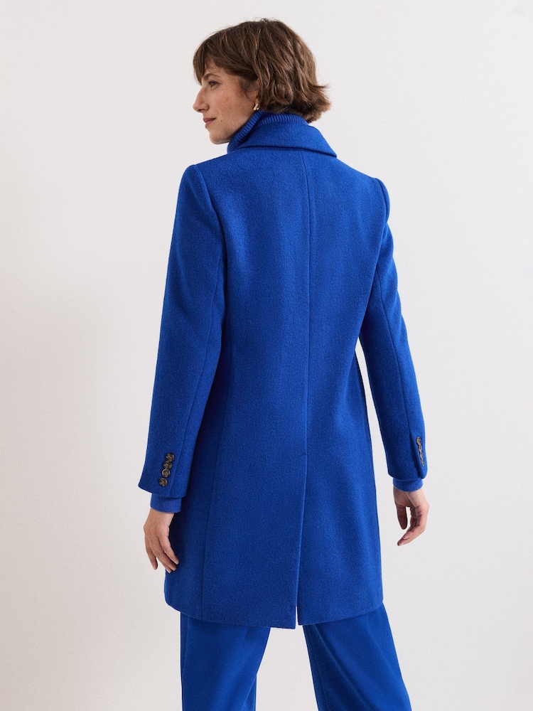 Phase Eight Blue Lydia Wool Coat - Image 2 of 8 Phase Eight Blue Lydia Wool Coat - Image 2 of 8