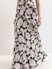 Phase Eight Black Eva Floral Print Dress - Image 5 of 7
