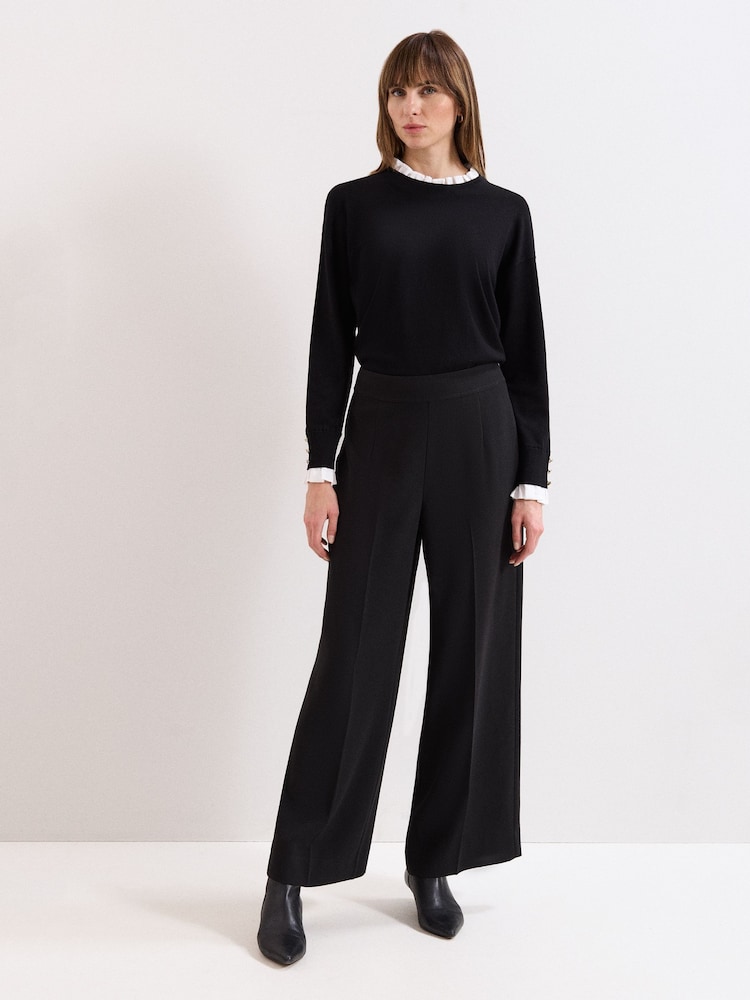 Phase Eight Black Petite Vari Trousers - Image 1 of 6