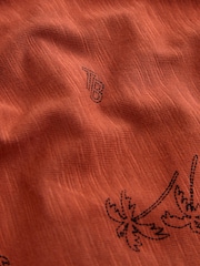 Baker by Ted Baker Stone and Rust Red Dungarees T-Shirt Set - تصویر 6 از 7