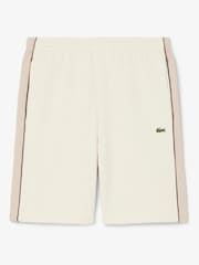 Lacoste Natural Regular Fit Colorblock Fleece Shorts - Image 1 of 4