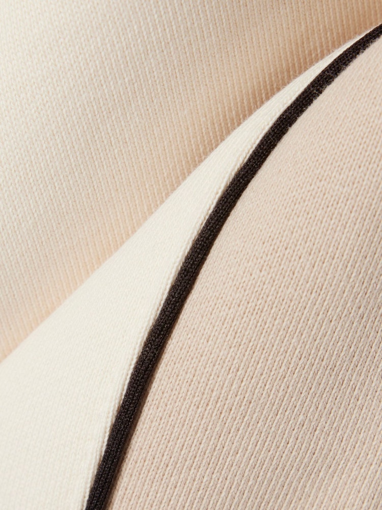 Lacoste Natural Regular Fit Colorblock Fleece Shorts - Image 2 of 4