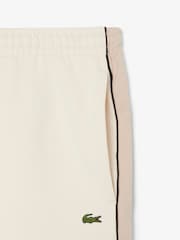 Lacoste Natural Regular Fit Colorblock Fleece Shorts - Image 4 of 4